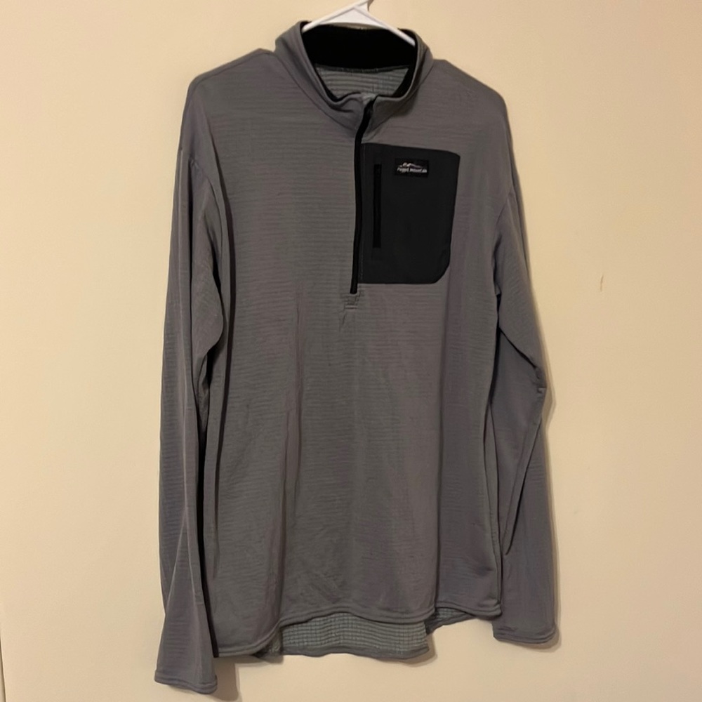 Ragged Mountain | Grey Stretch Grid Guide Shirt